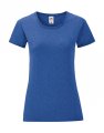 Dames T-shirt Iconic Fruit of the Loom 61-432-0 Heather Royal